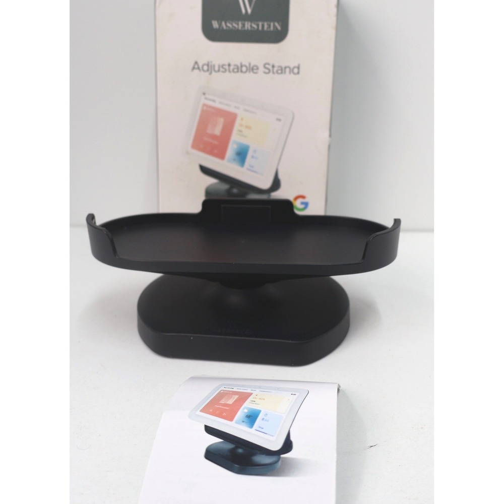 Wasserstein Adjustable Stand Google Nest Hub 2nd Gen Black Excellent 360 Tilt - Picture 6 of 11